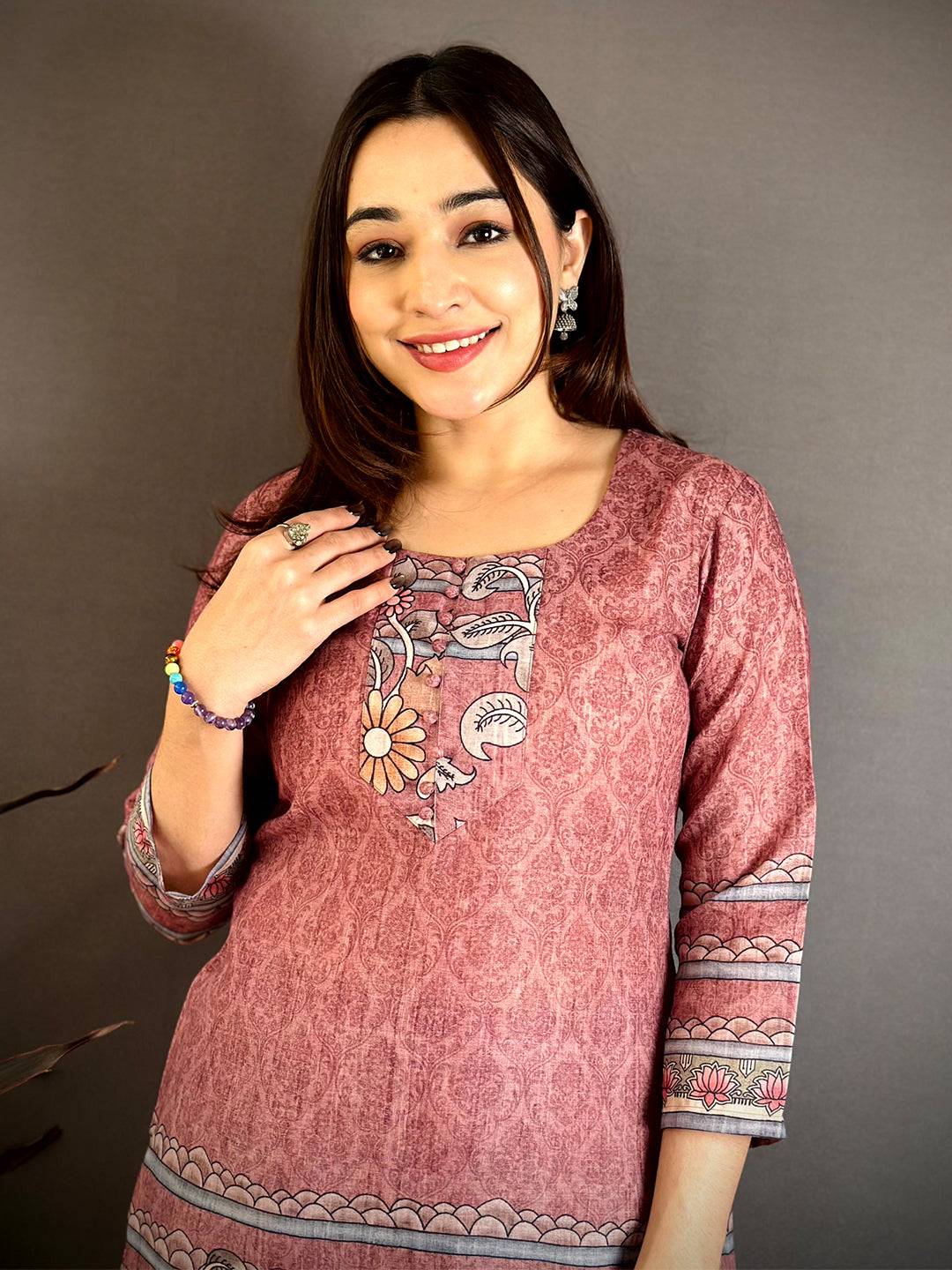 Heritage Kalamkari Round Kurti