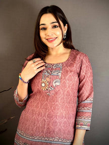 Heritage Kalamkari Round Kurti