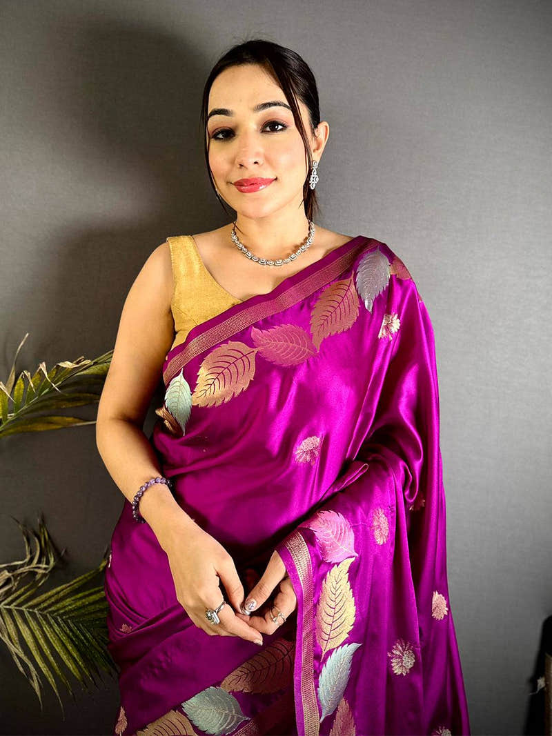 Royale Satin Silk Zari Saree