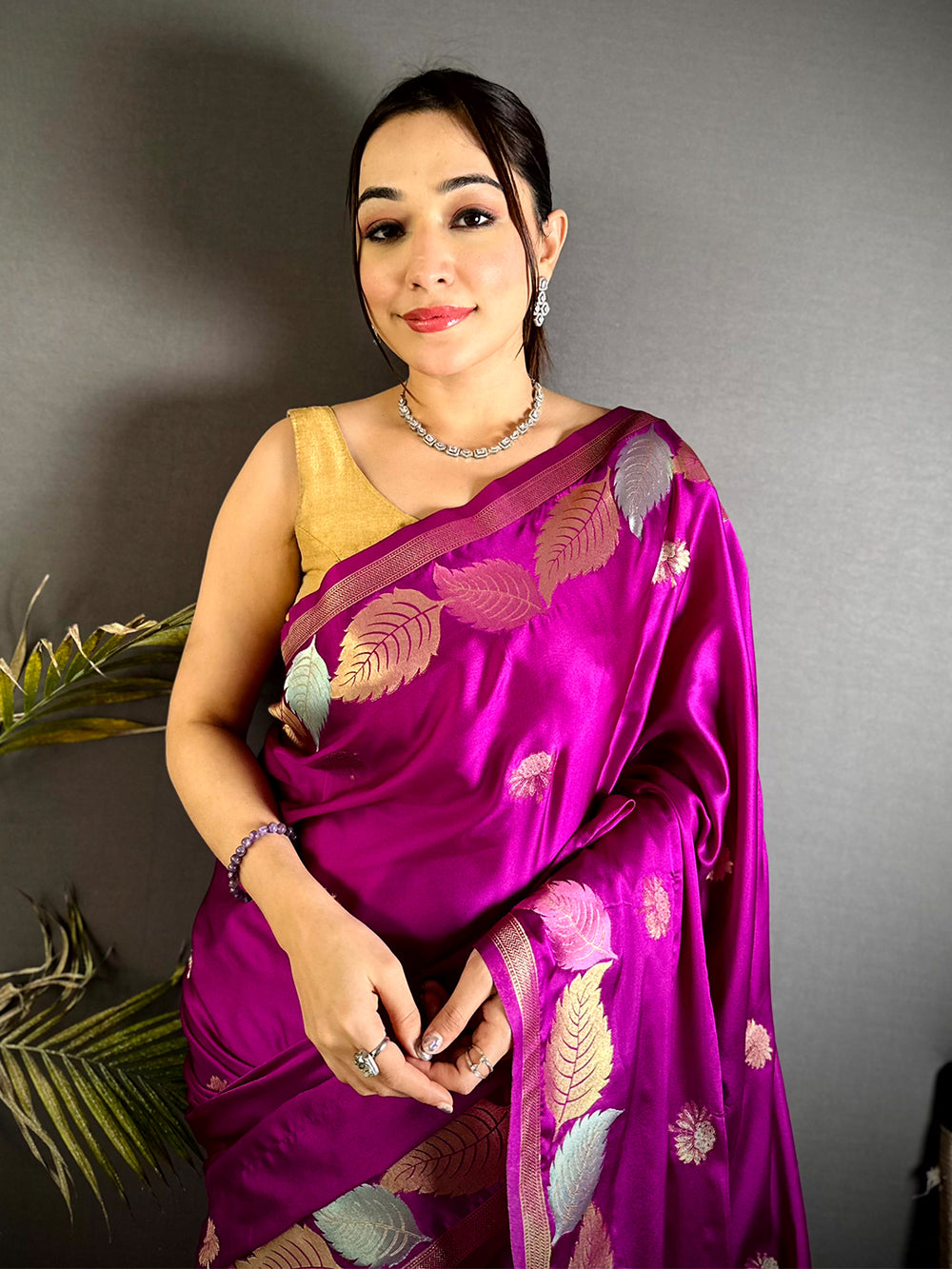 Royale Satin Silk Zari Saree