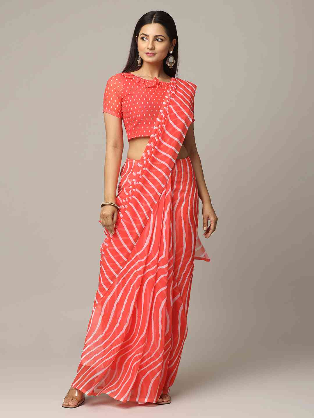  Lehriya Soft Georgette Digital Print Saree