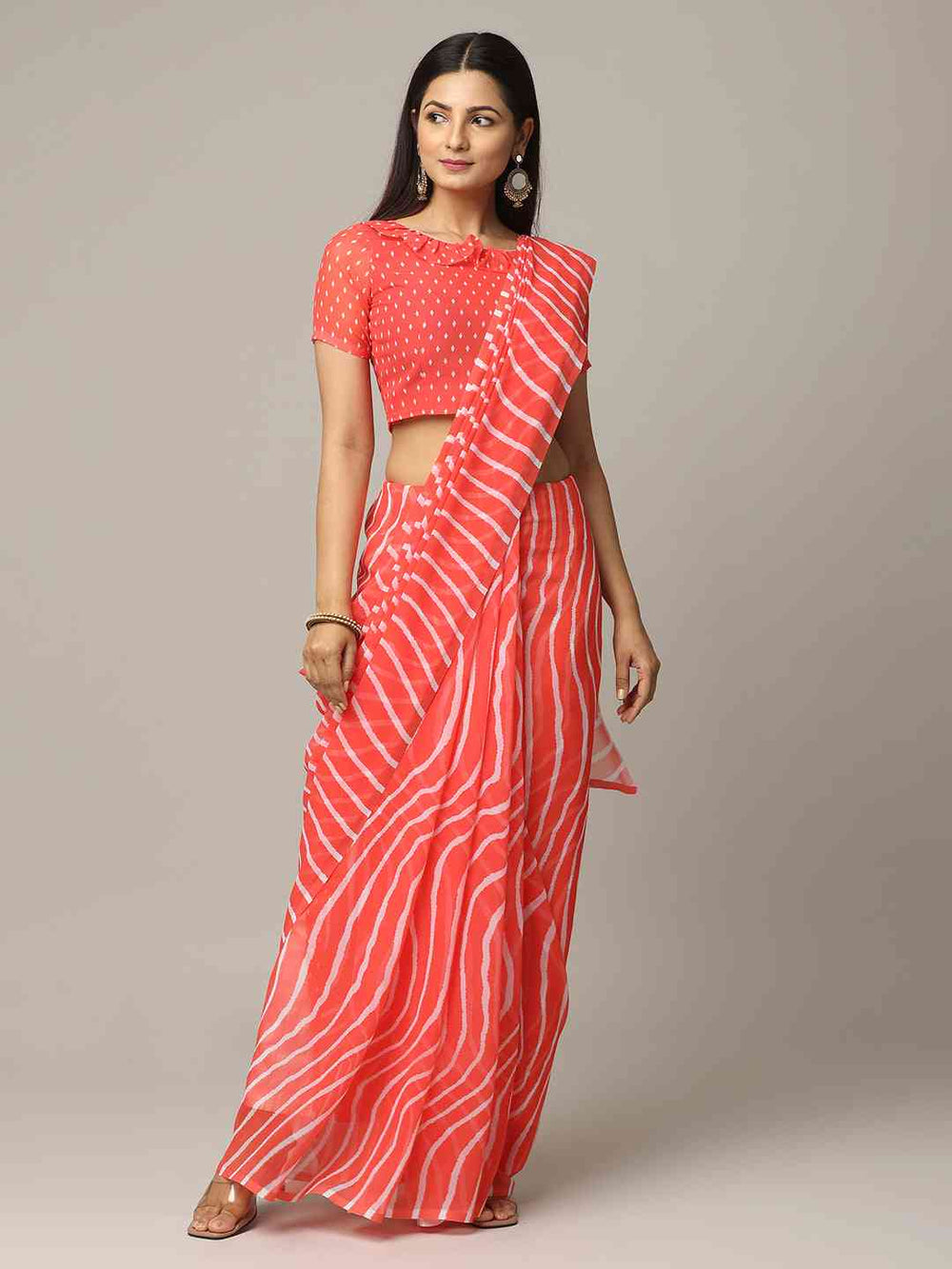  Lehriya Soft Georgette Digital Print Saree
