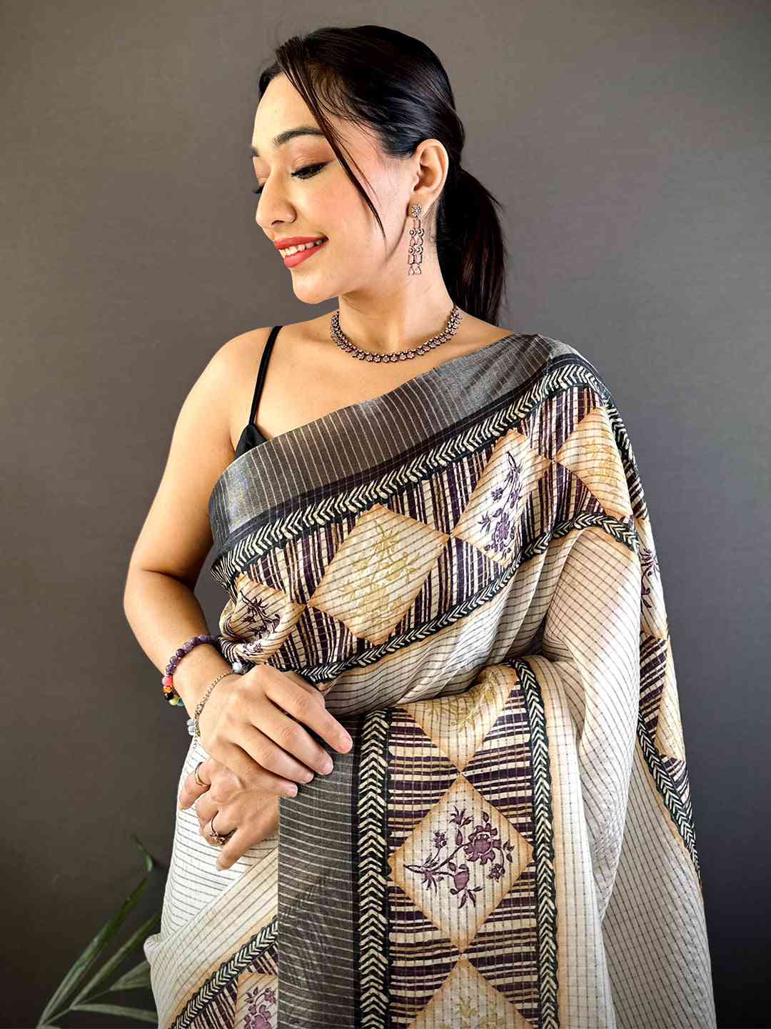 Radiant Rani Soft Silk Digital Print Saree