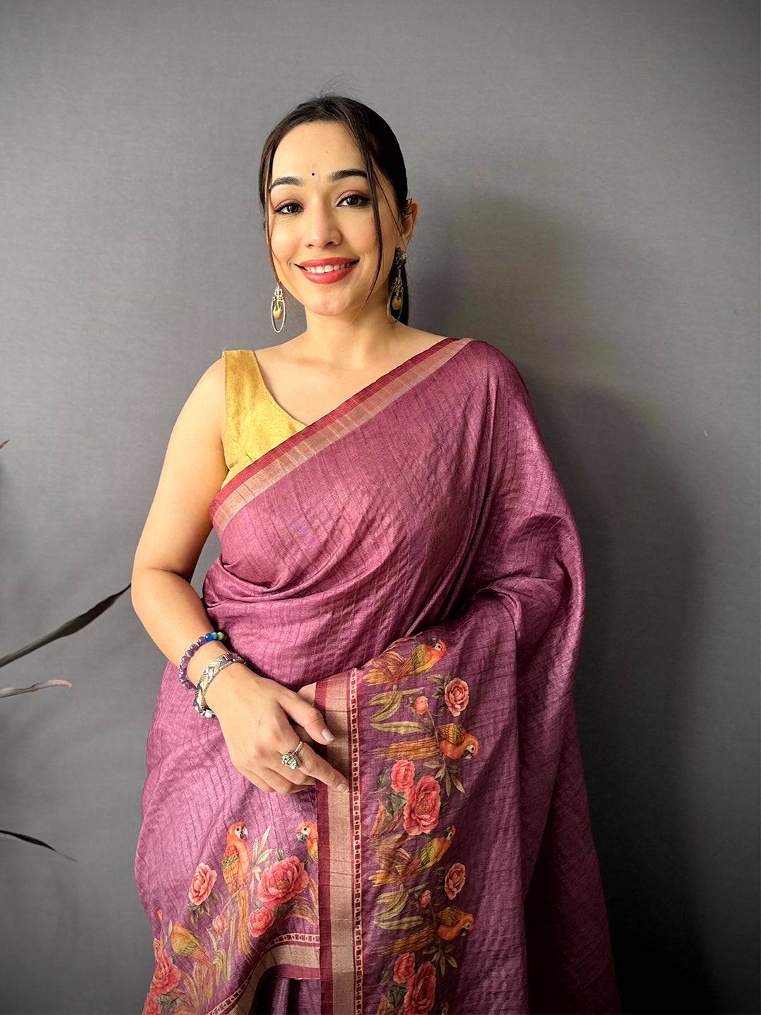 Royal Rani Ghicha Munga Saree