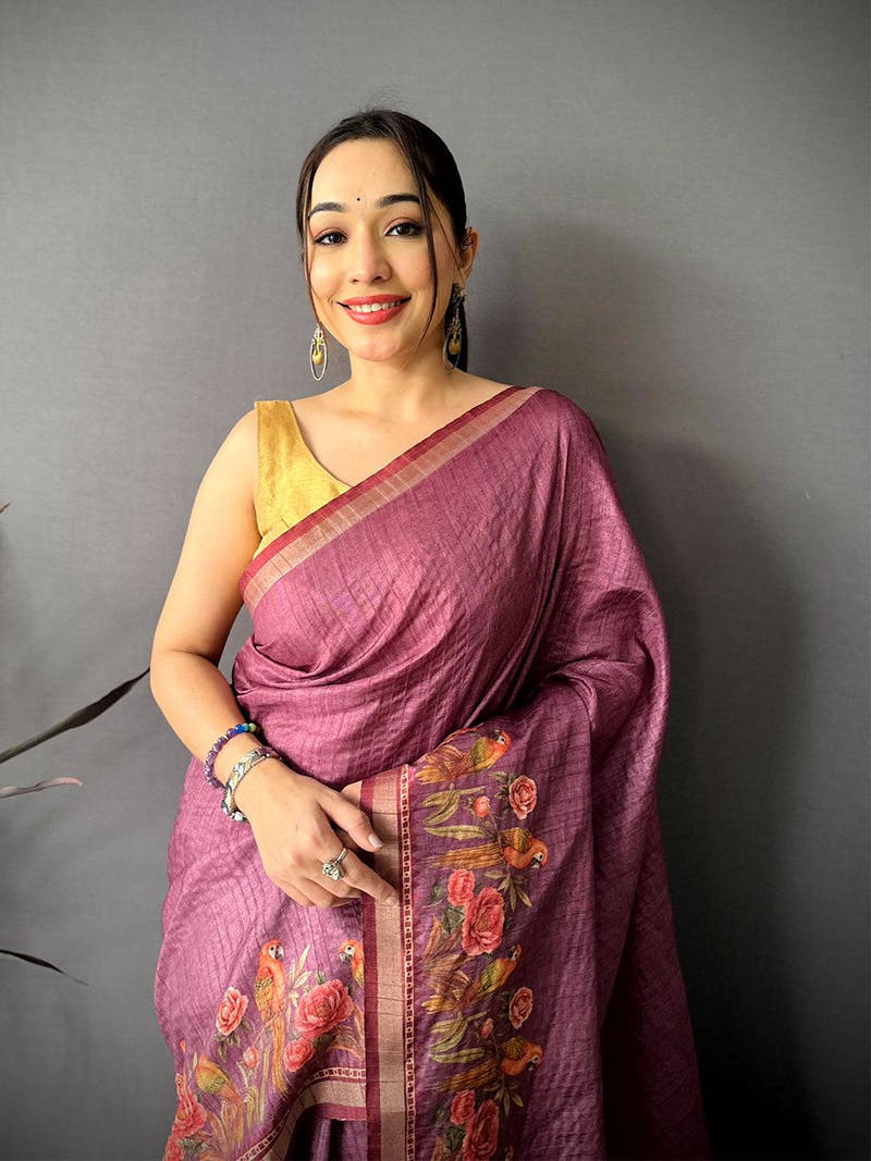 Royal Rani Ghicha Munga Saree