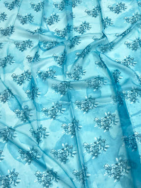 Floral Multicolor Tebi Silk Saree