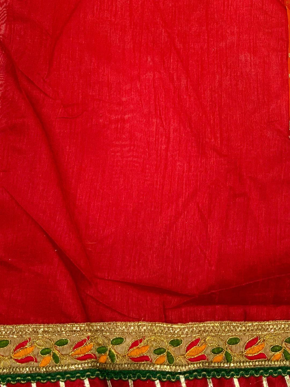 Beautiful Chiffon Foil Work Bandhani Saree