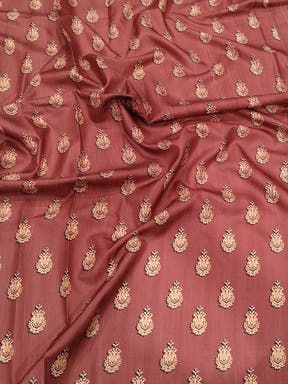 Maroon Kalamkari Digital Printed Saree

