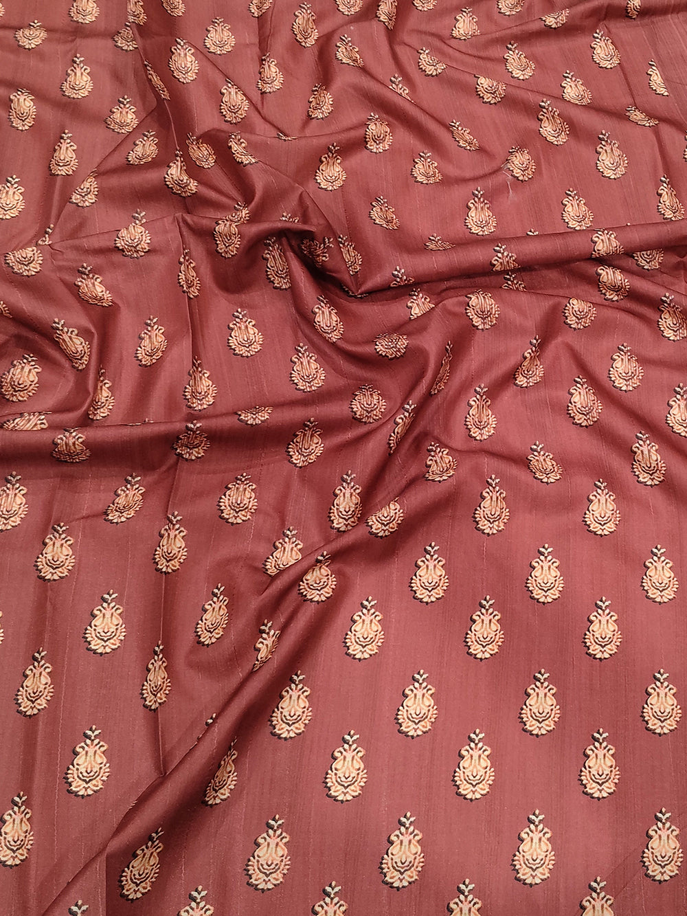 Maroon Kalamkari Digital Printed Saree