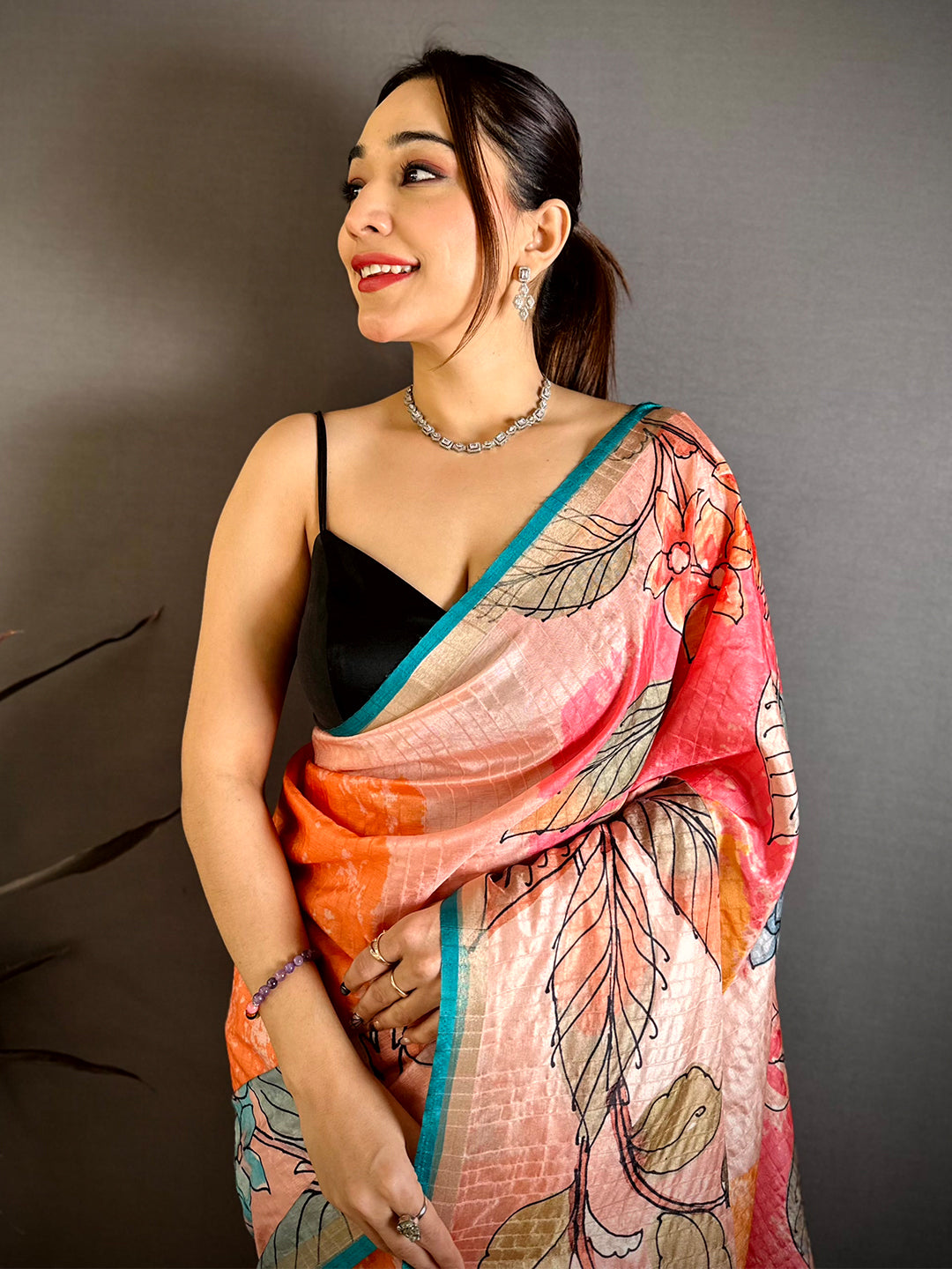 Opulent Tussar Ghicha Printed Saree