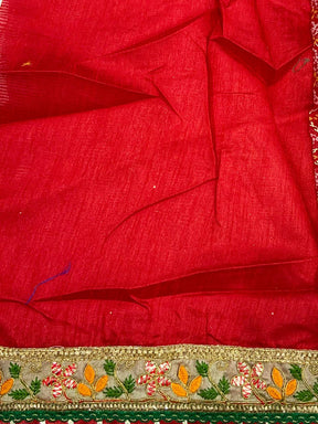 Majestic Bandhej Chiffon Saree