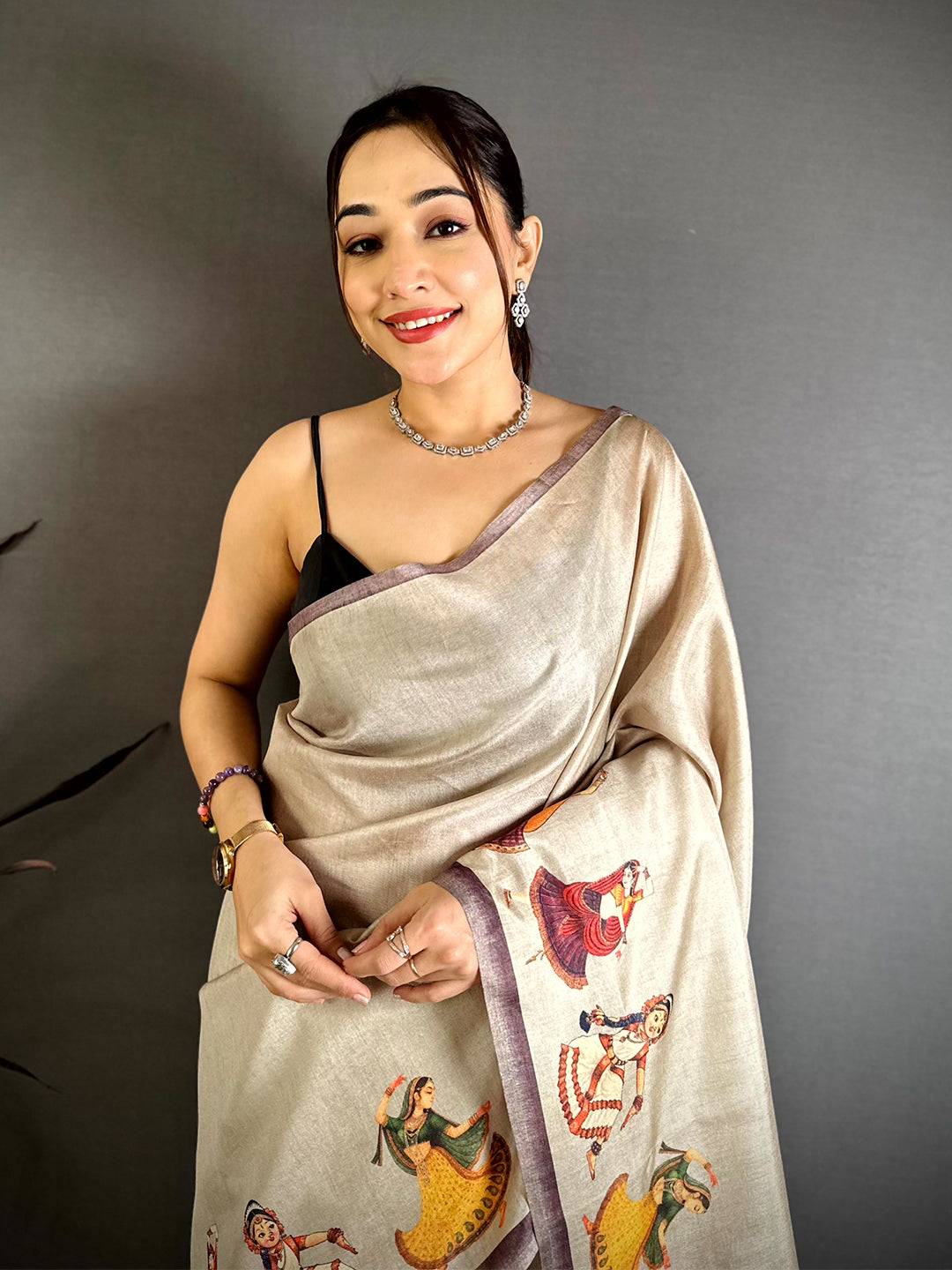 Royal Bharatanatyam Doll Tussar Saree