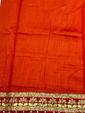 Royal Foil Work Bandhej Saree