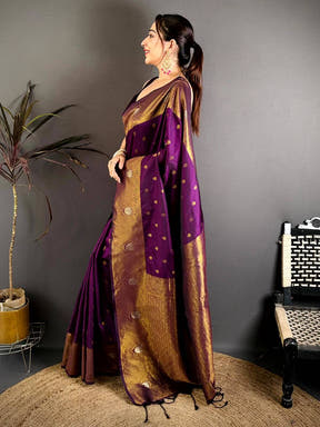 Elegant Ethnic Motif Soft Silk Rich Pallu Saree