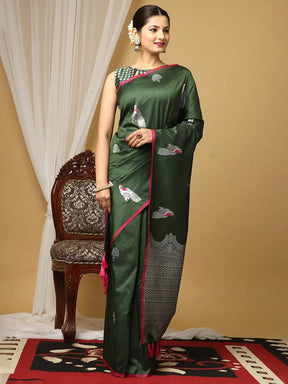  Pure Banarasi Katan Silk Kanchi Zari Weaving Saree