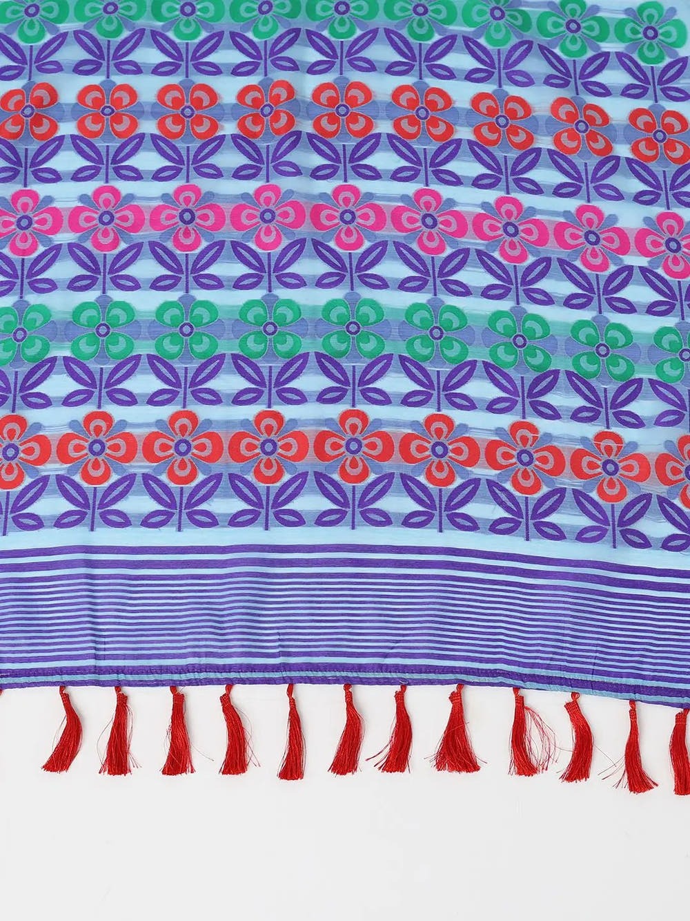 Dhakai Jamdani Light Weight Cotton Silk Saree
