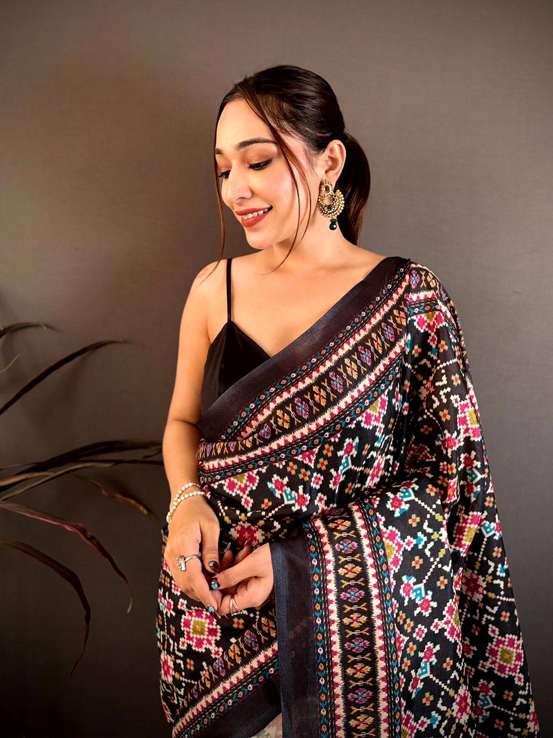 Heritage Pochampally Style Tussar Saree