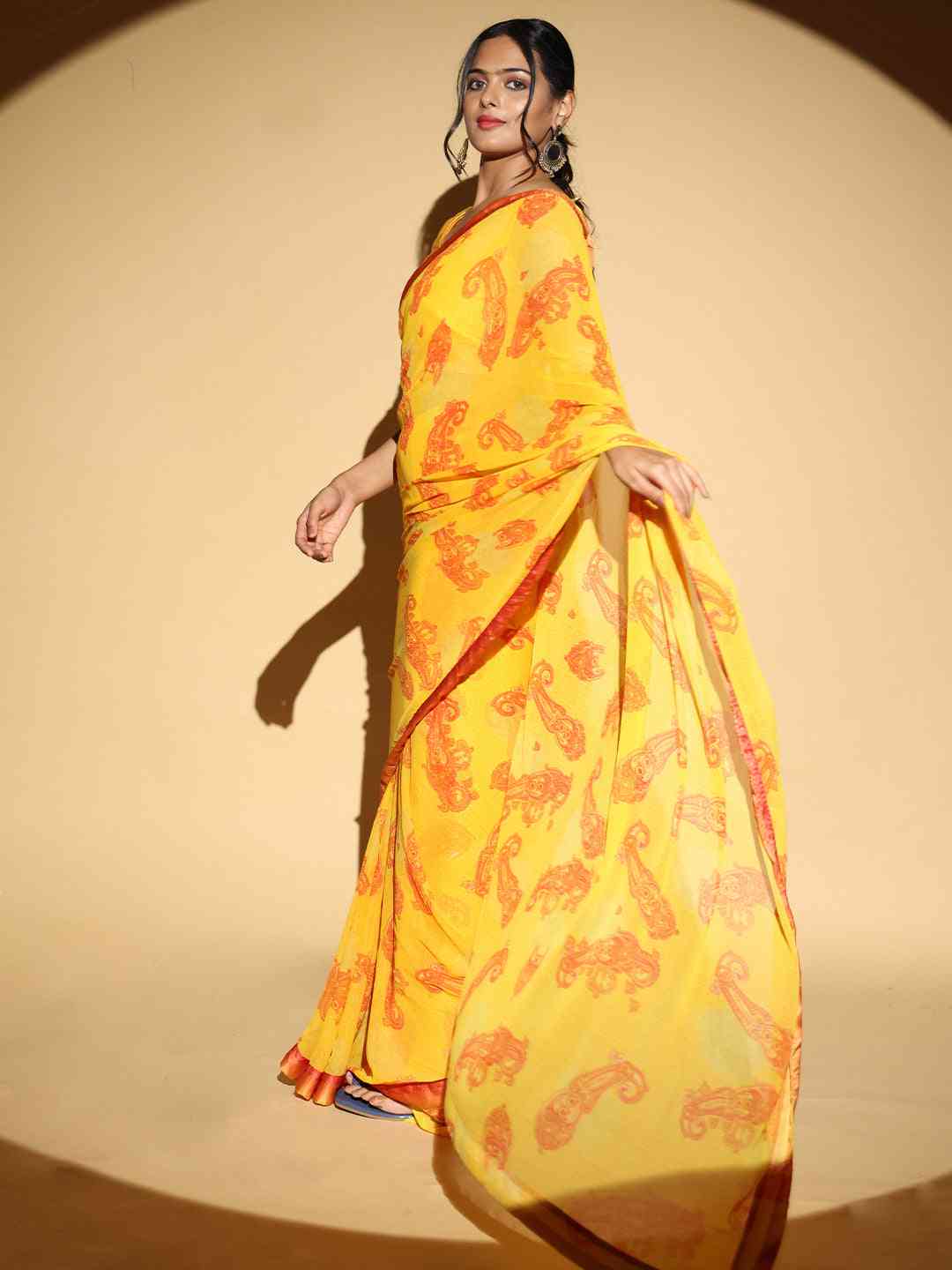  Soft Georgette Multi Colored Saree