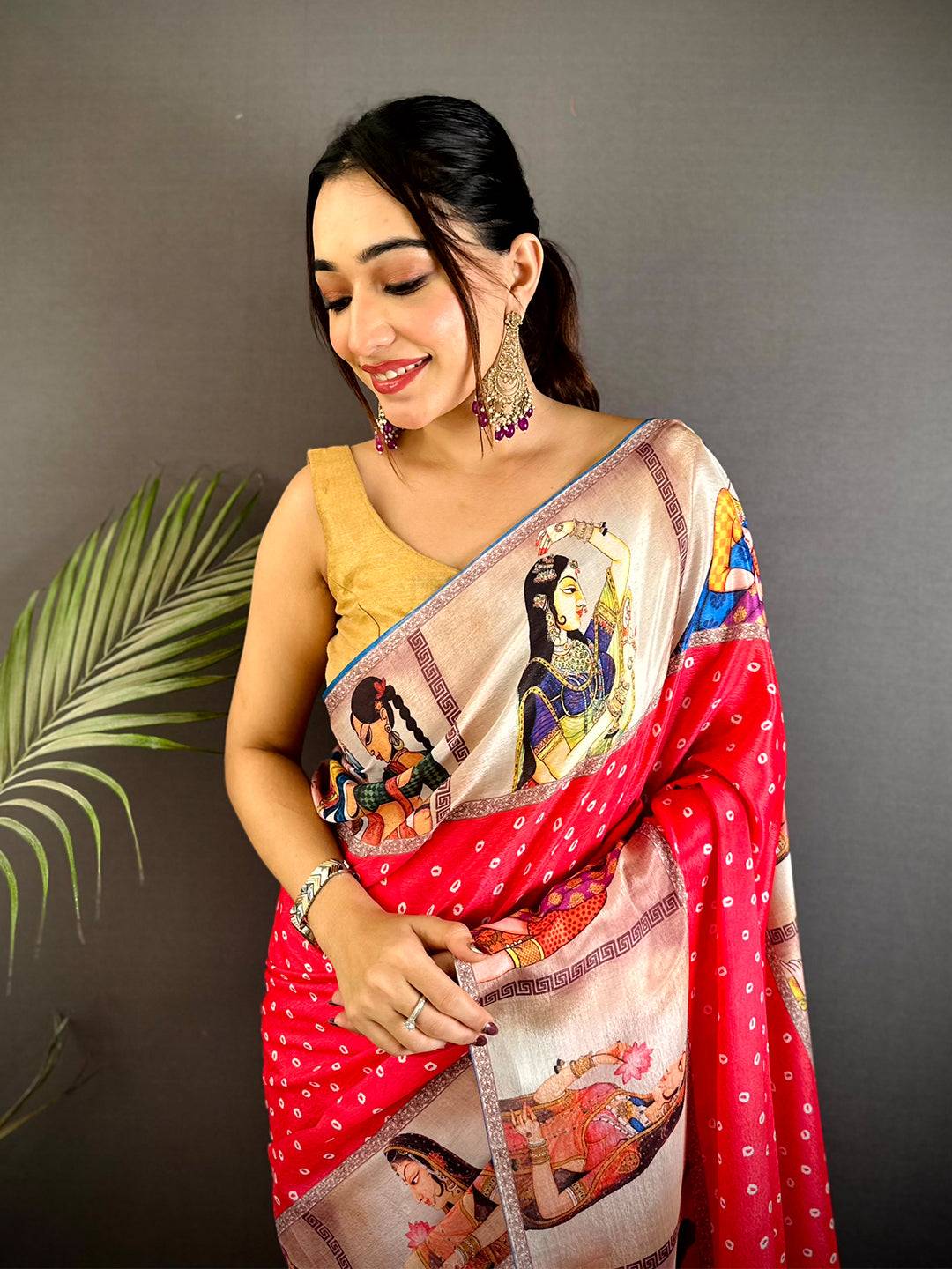 Radiance Soft Chinnon Chiffon Floral Saree