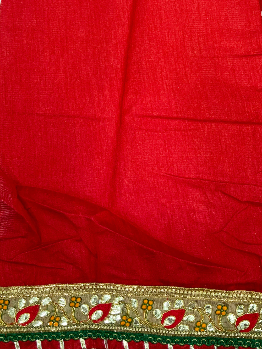 Opulent Bandhej Foil Chiffon Saree