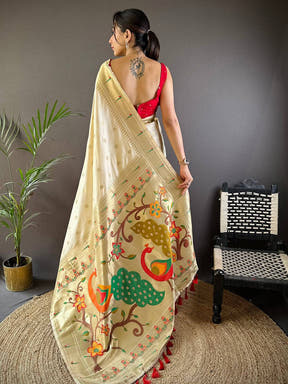 Majestic Rudraksh Paithani Silk Saree

