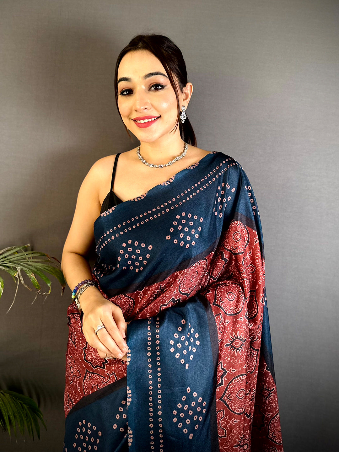 Heritage Soft Tussar Digital Print Saree