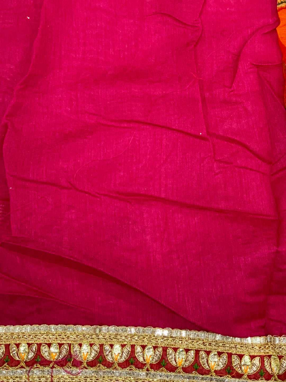 Royal Foil Bandhani Chiffon Saree