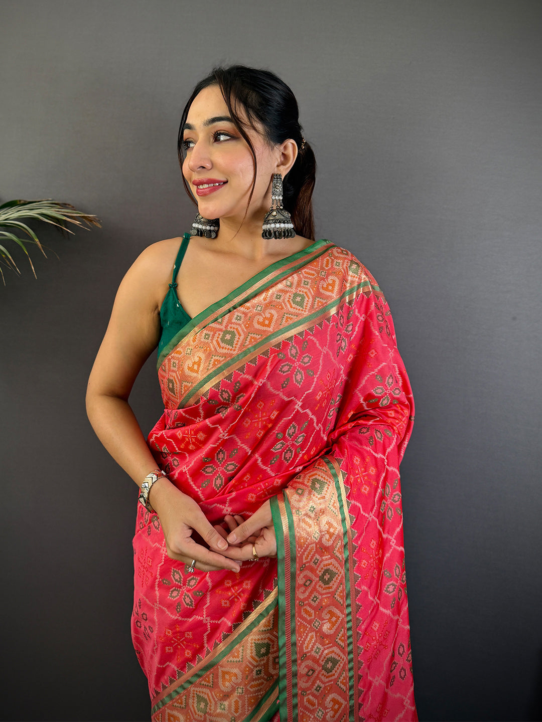 Artistic Pochampally Patola Silk Saree
