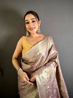 Celebrity Kanjivaram Woven Tissue Saree