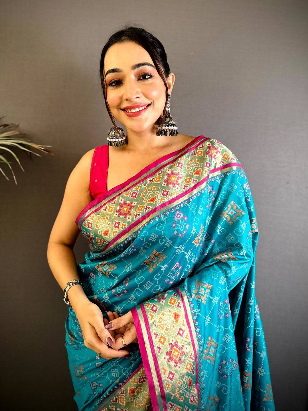 Rama Pochampally Patola Soft Silk Saree

