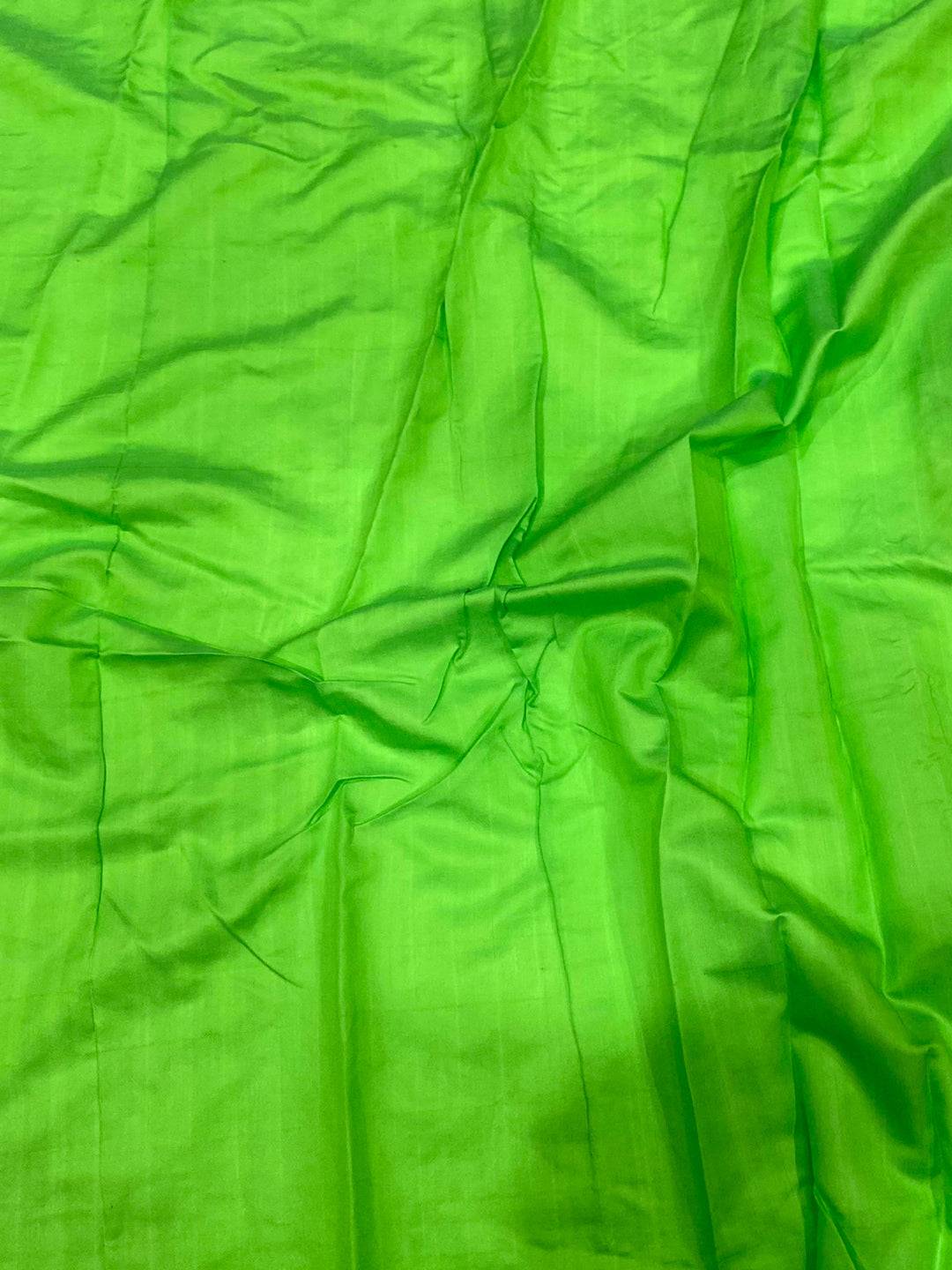 Green Soft Dhakai Jamdani Silk Saree

