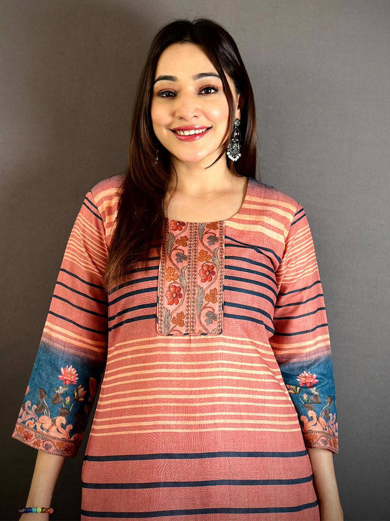 Pichwai Grace Mul Cotton Kurti
