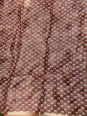Soft Kota Doriya Silk Saree with Pichwai Prints & Rich Pallu