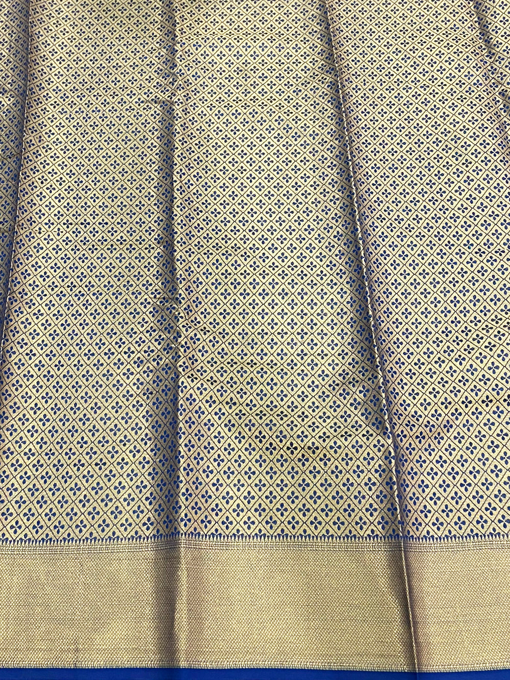 Vibrant Blue Soft Silk Patola Saree