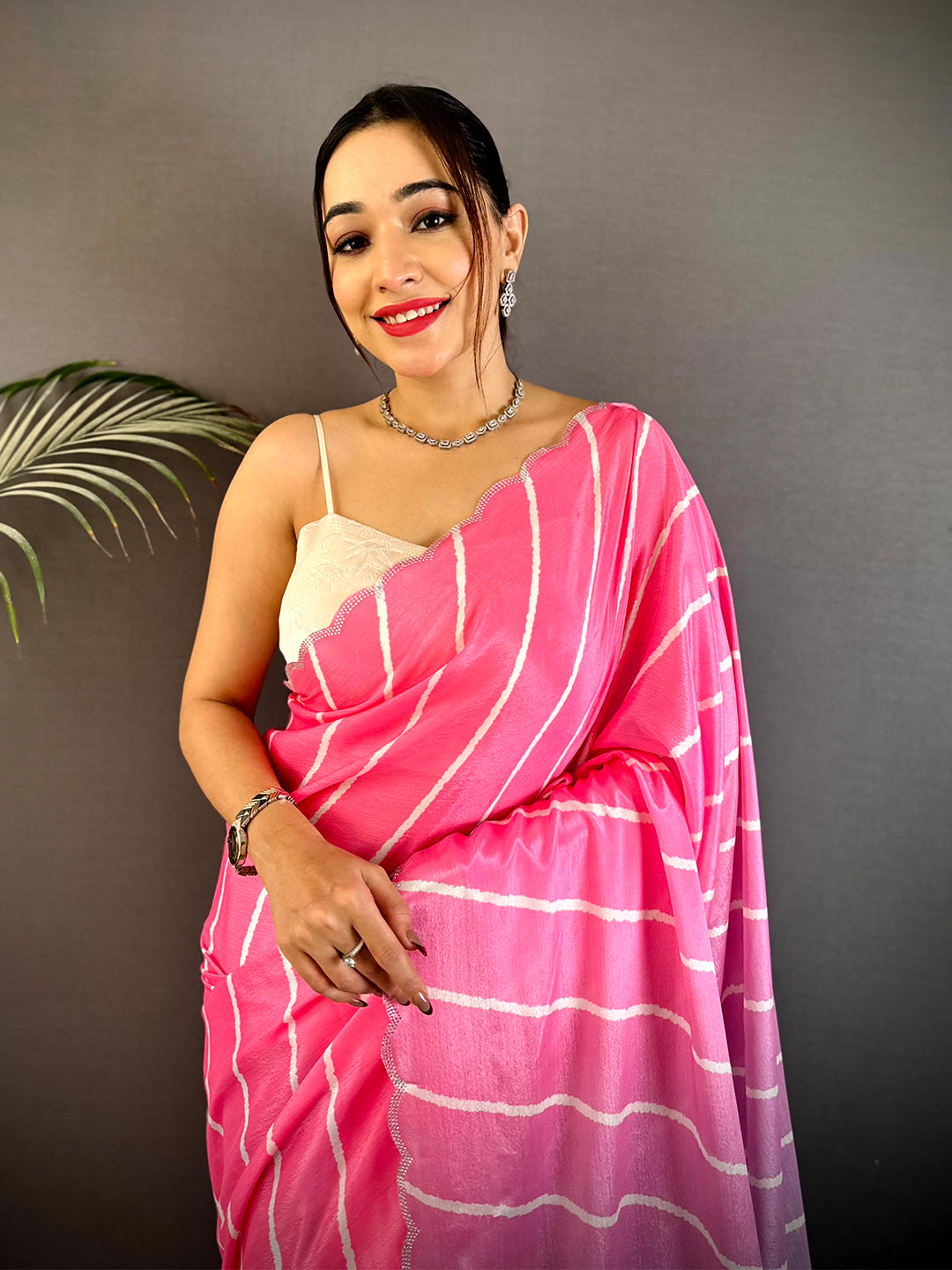 Radiance Lehriya Chiffon Saree
