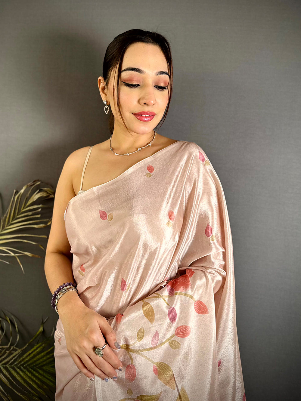 Radiant Soft Chinnon Chiffon Floral Saree