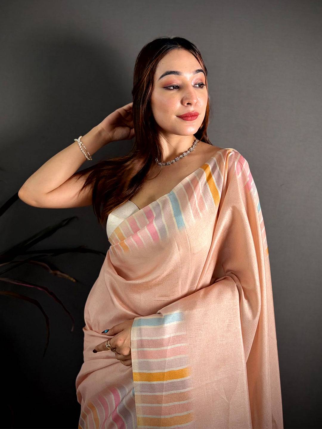 Classic Multicolour Soft Tussar Saree