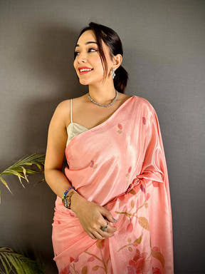 Regal Soft Chinnon Chiffon Floral Saree