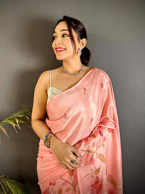 Regal Soft Chinnon Chiffon Floral Saree