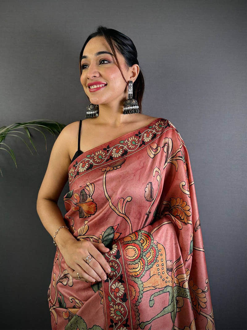 Radiant Soft Dola Silk Printed Saree