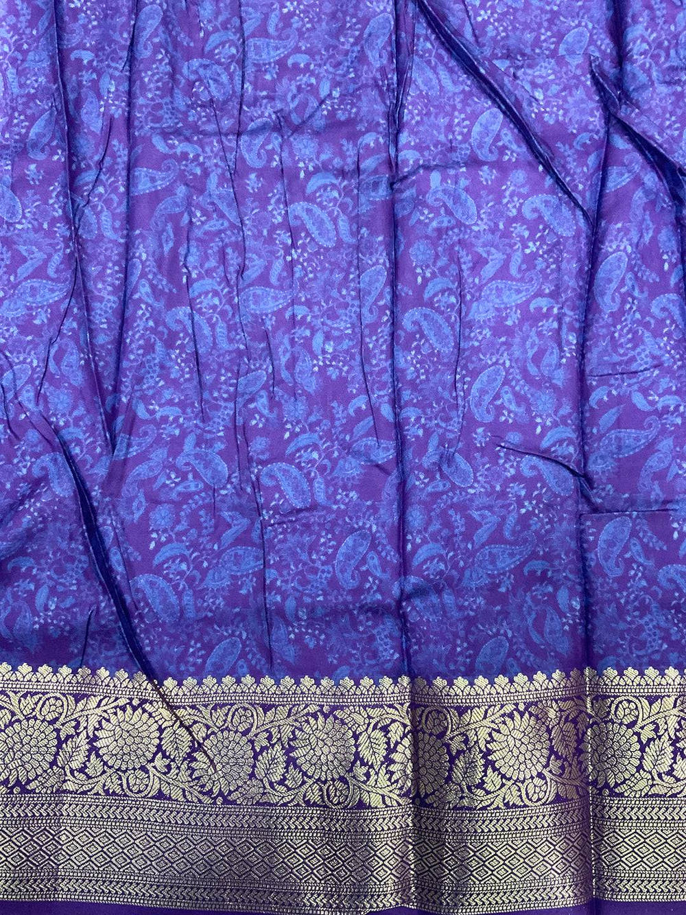 Vibrant Grace Kalamkari Block Viscose Saree