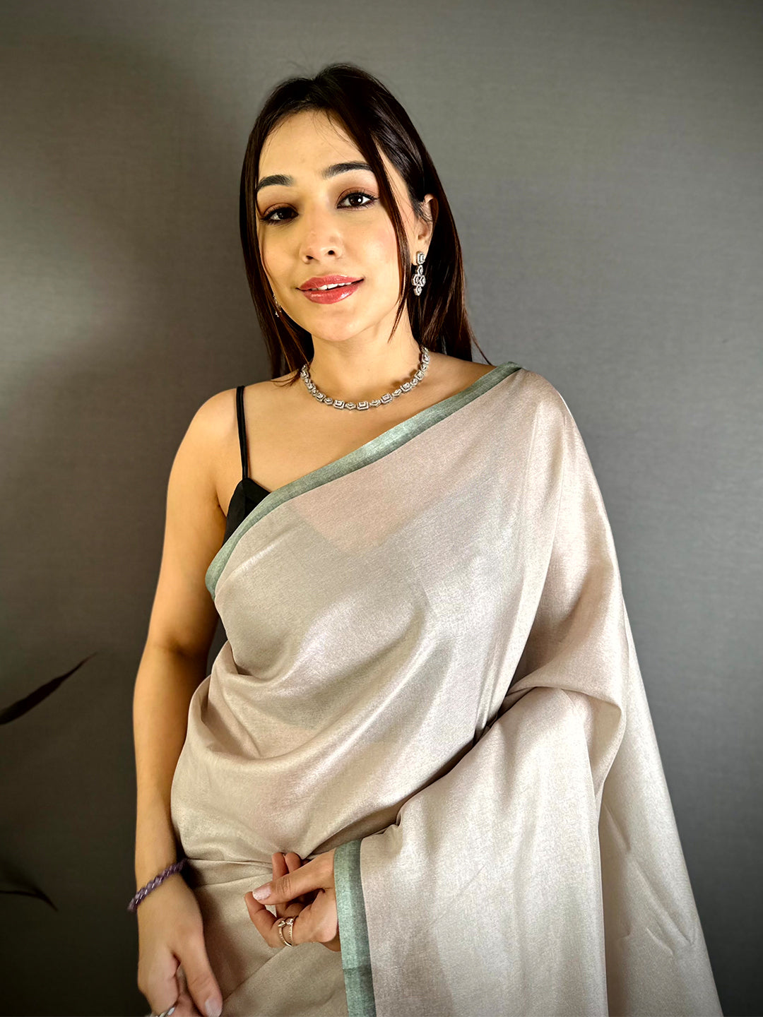 Stylish Kerala Print Tussar Saree