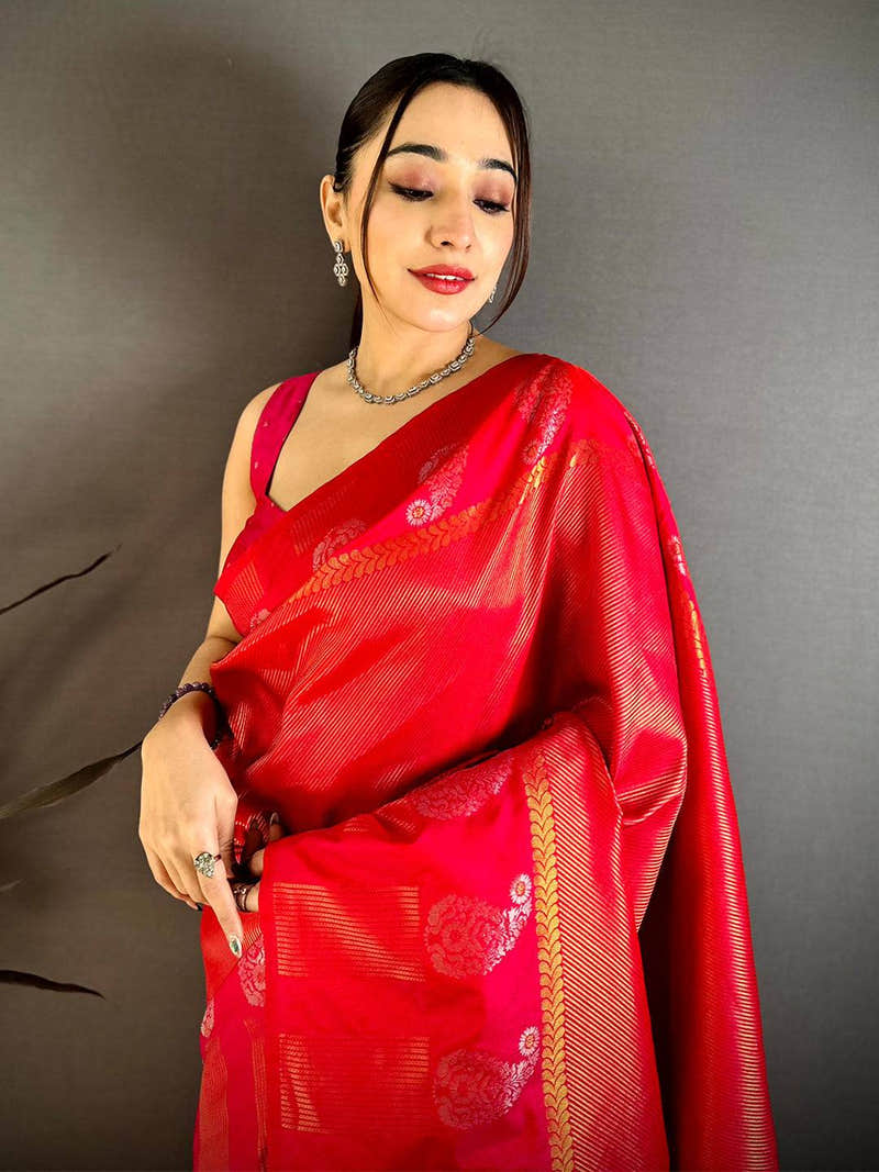 Royal Minakari Weave Kanchi Pattu Saree