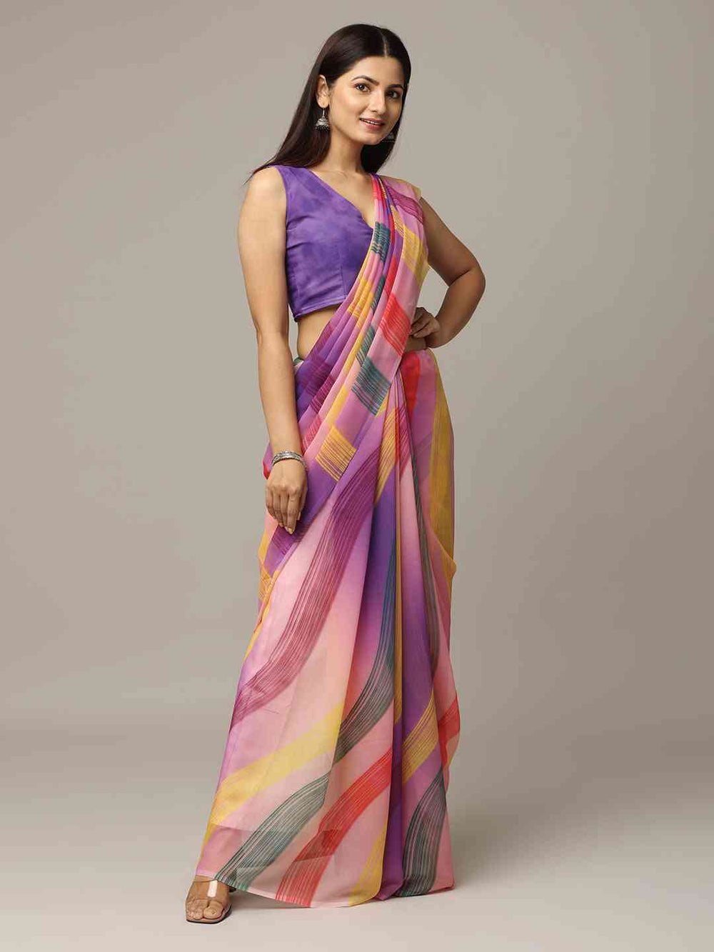 Lehriya Soft Georgette Digital Print Saree 