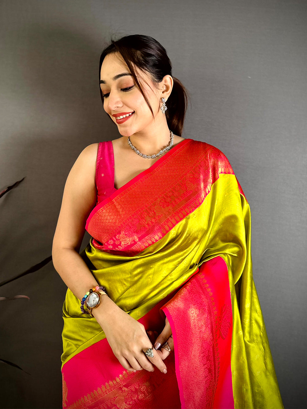 Royal Gadwal Banarasi Katan Silk Saree