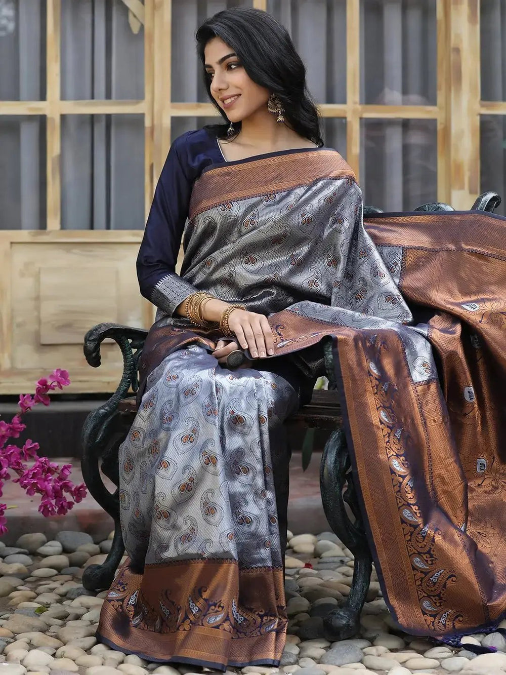Exclusive Kanjivaram Silk Saree With Zari Work