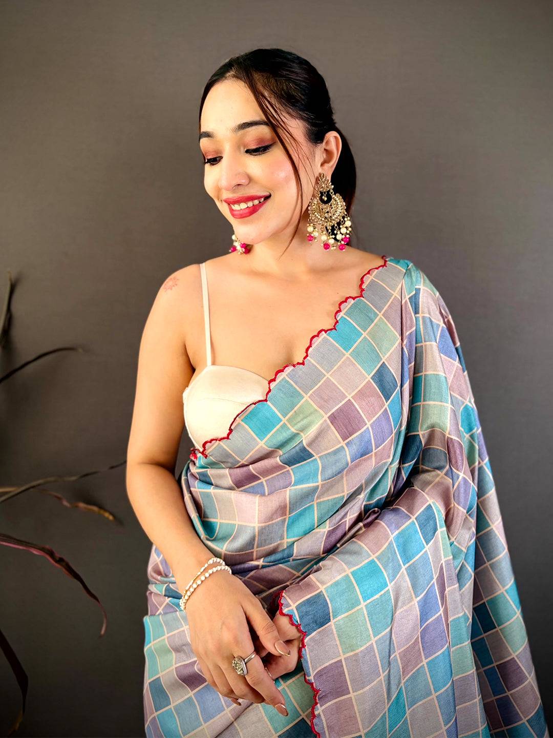 Designer Soft Tussar Box Printed Saree