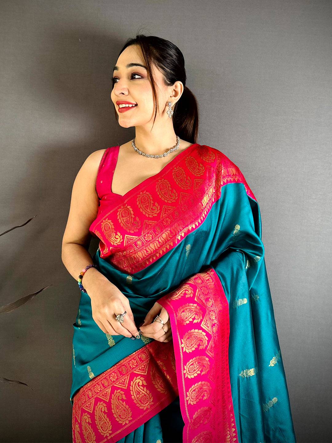 Heritage Gold Banarasi Silk Saree