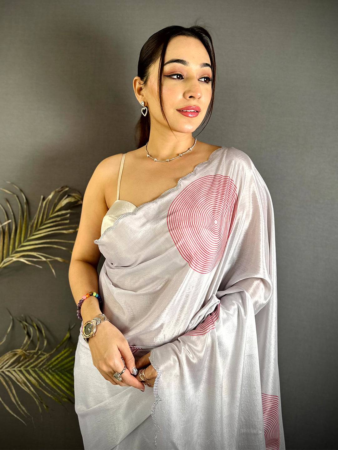 Soft Chiffon Round Print Saree


