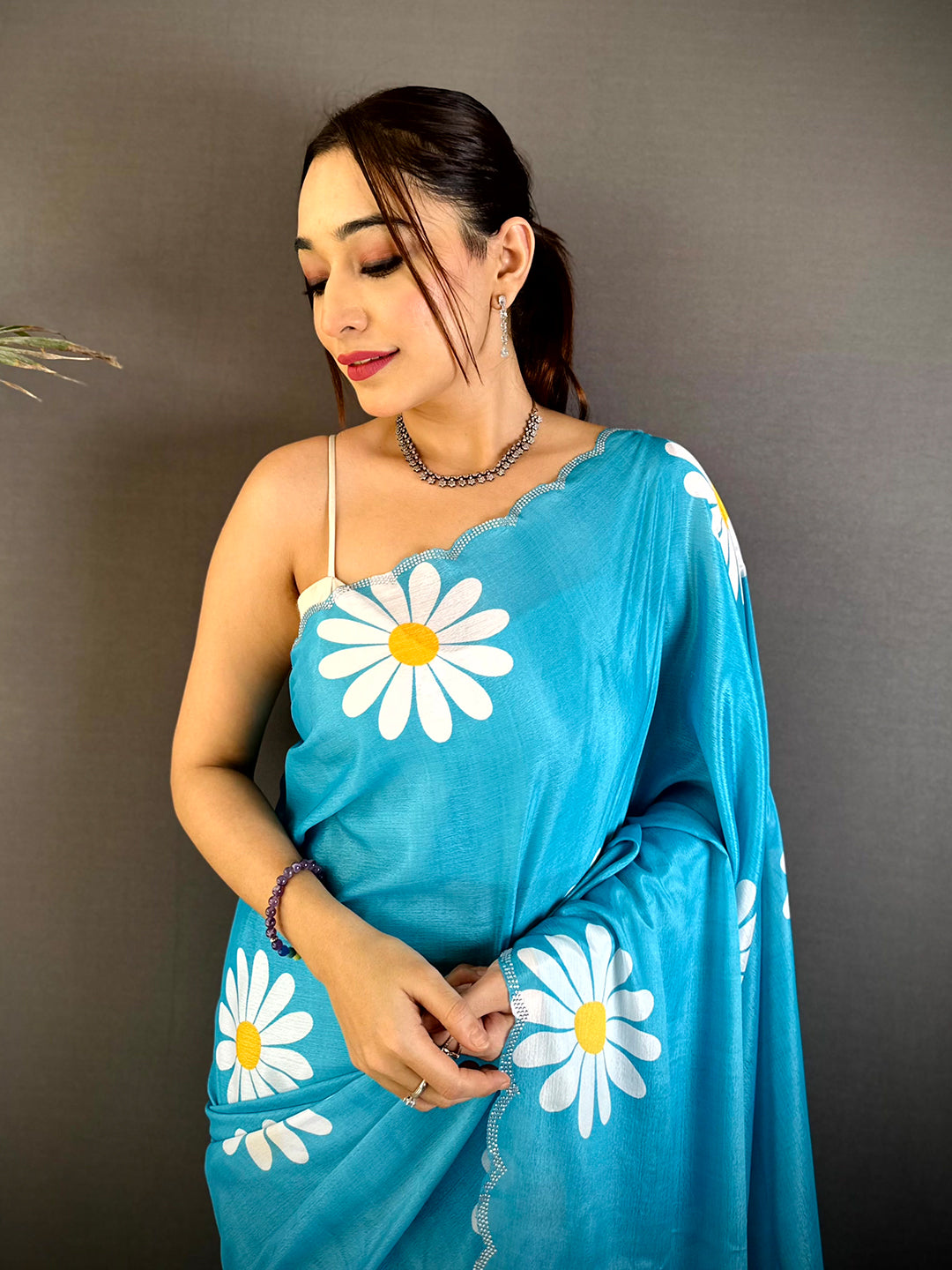 Fantasy Swarovski Chinnon Floral Saree